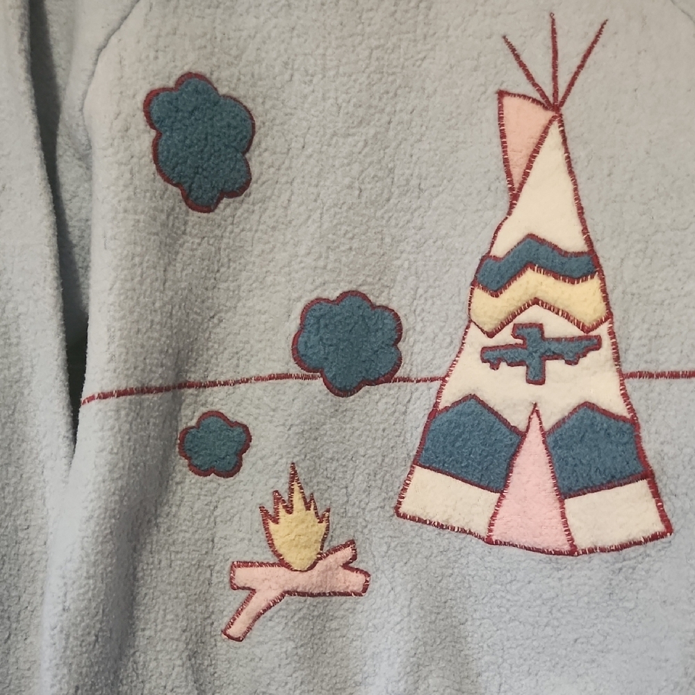 Vintage Light Blue Kids Teepee Sweatshirt - Picture 5 of 5